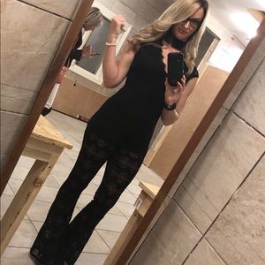 BEBE lace jumpsuit like new